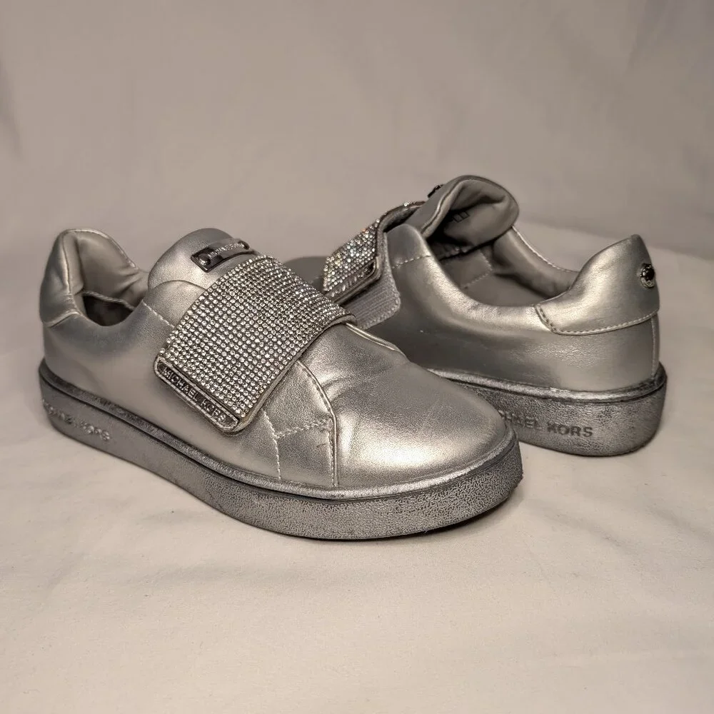 Michael Kors Ivy Candy Silver Girls Sneakers